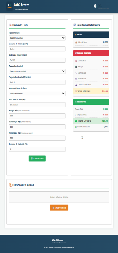 AGC Fretes - Calculadora de Fretes